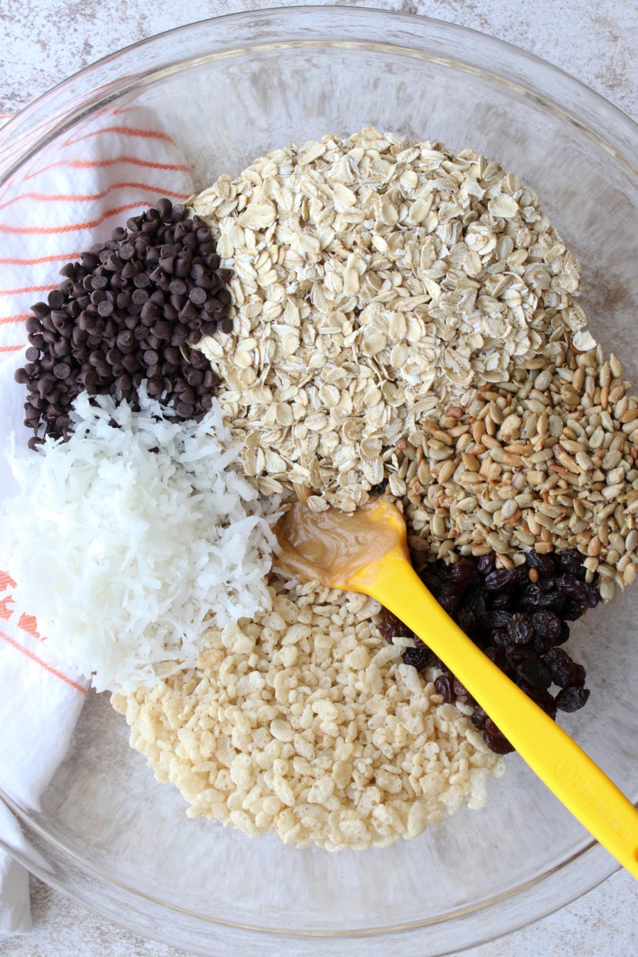 Peanut Butter Ball ingredient in a bowl ready to mix