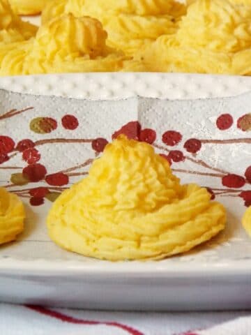 potato stack on a plate