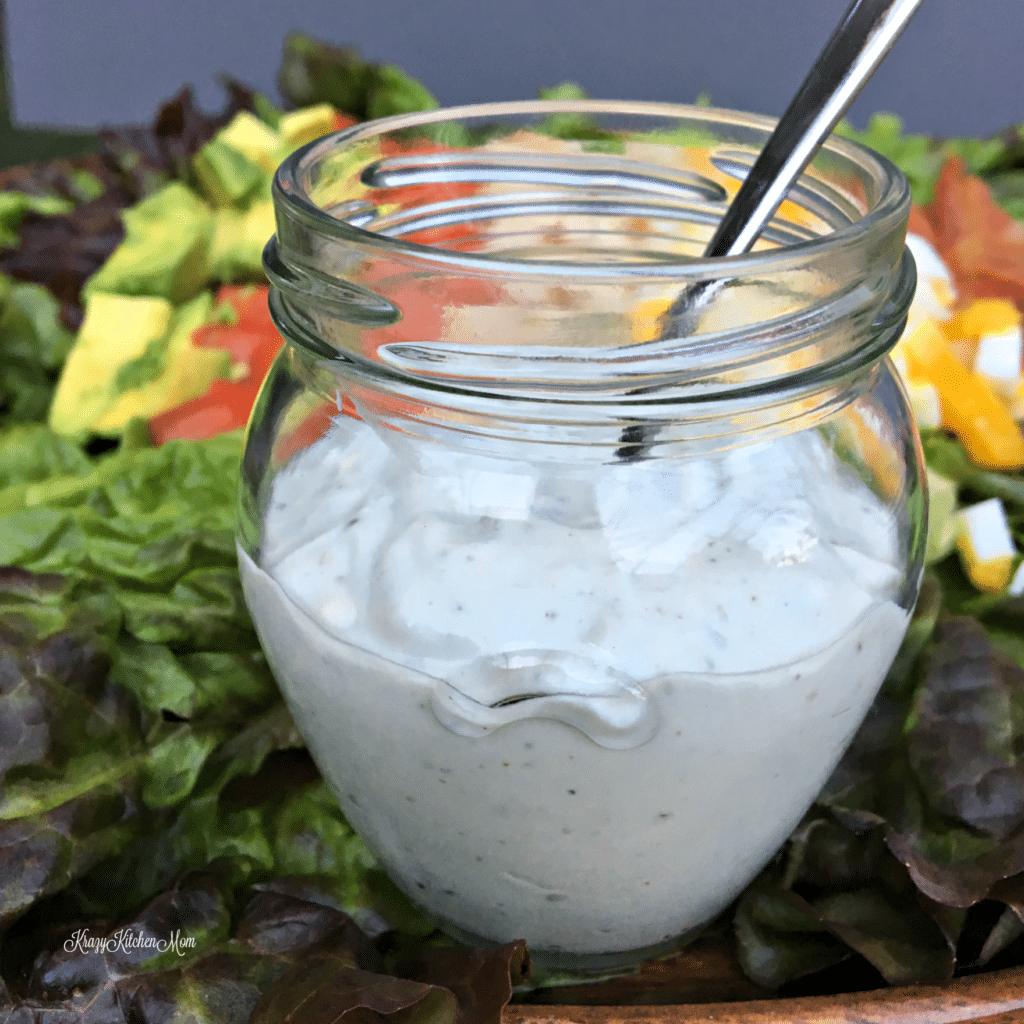 Homemade Blue Cheese Salad Dressing Recipe Krazy Kitchen Mom
