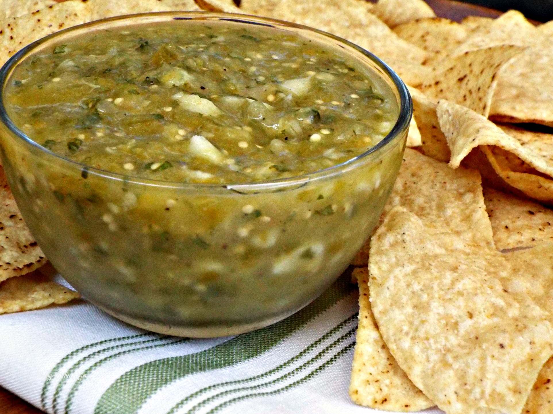 Roasted Tomatillo Salsa | Krazy Kitchen Mom