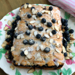 Blueberry Coffee Cake with Lemon Glaze