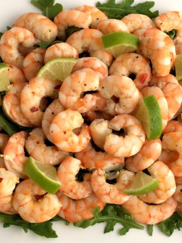 Easy honey lime baked shrimp