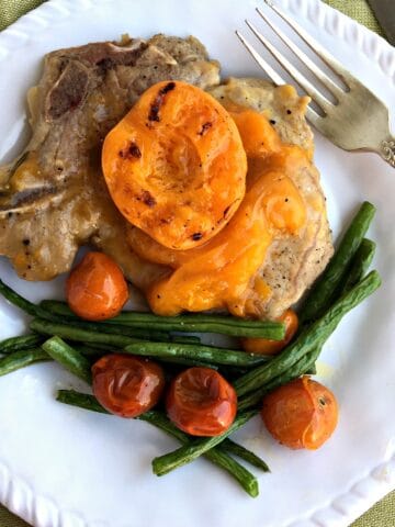 Apricot Brandy Glazed Pork Chops