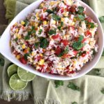 Fiesta Rice Salad with Honey Lime Dressing