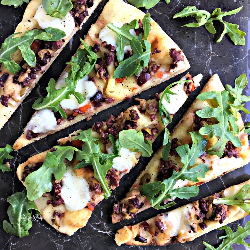 Olive Tapenade Flatbread Krazy Kitchen Mom