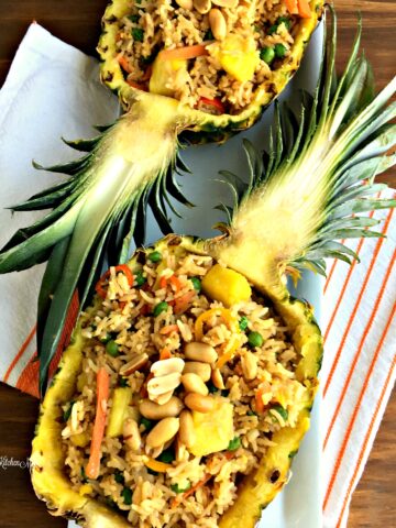 Pineapple Fried Rice Boat