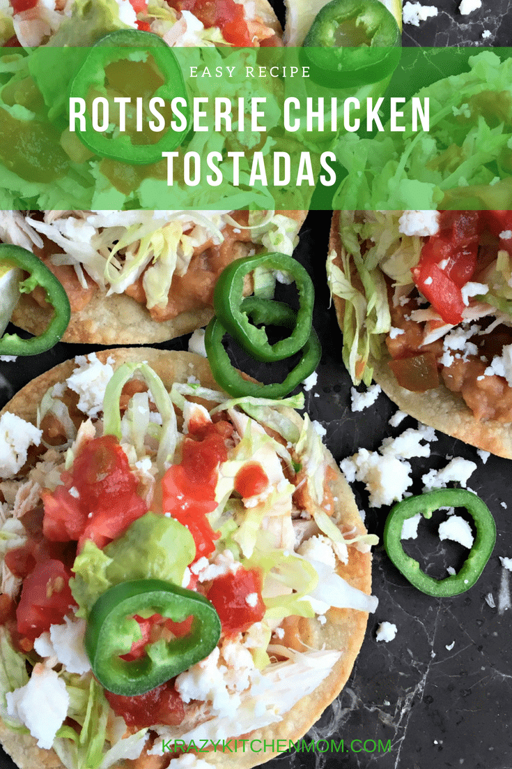 Rotisserie Chicken and Bean Tostadas