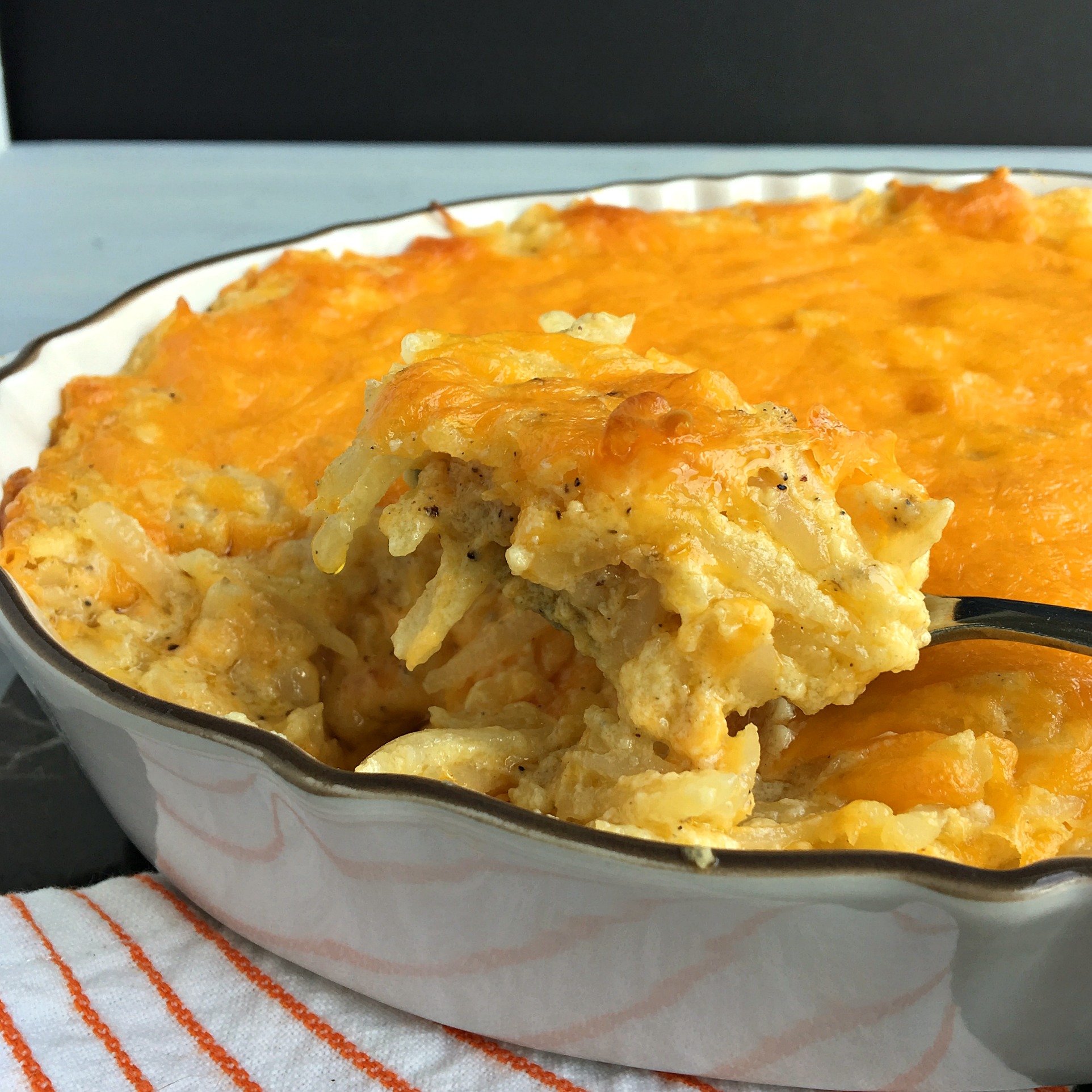 Almost Copy Cat Cracker Barrel Hash Brown Casserole