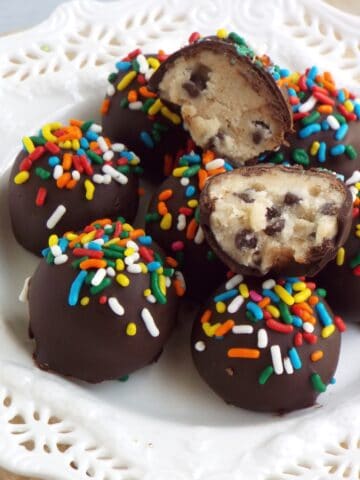 Chocolate Covered Cookie Dough Bites