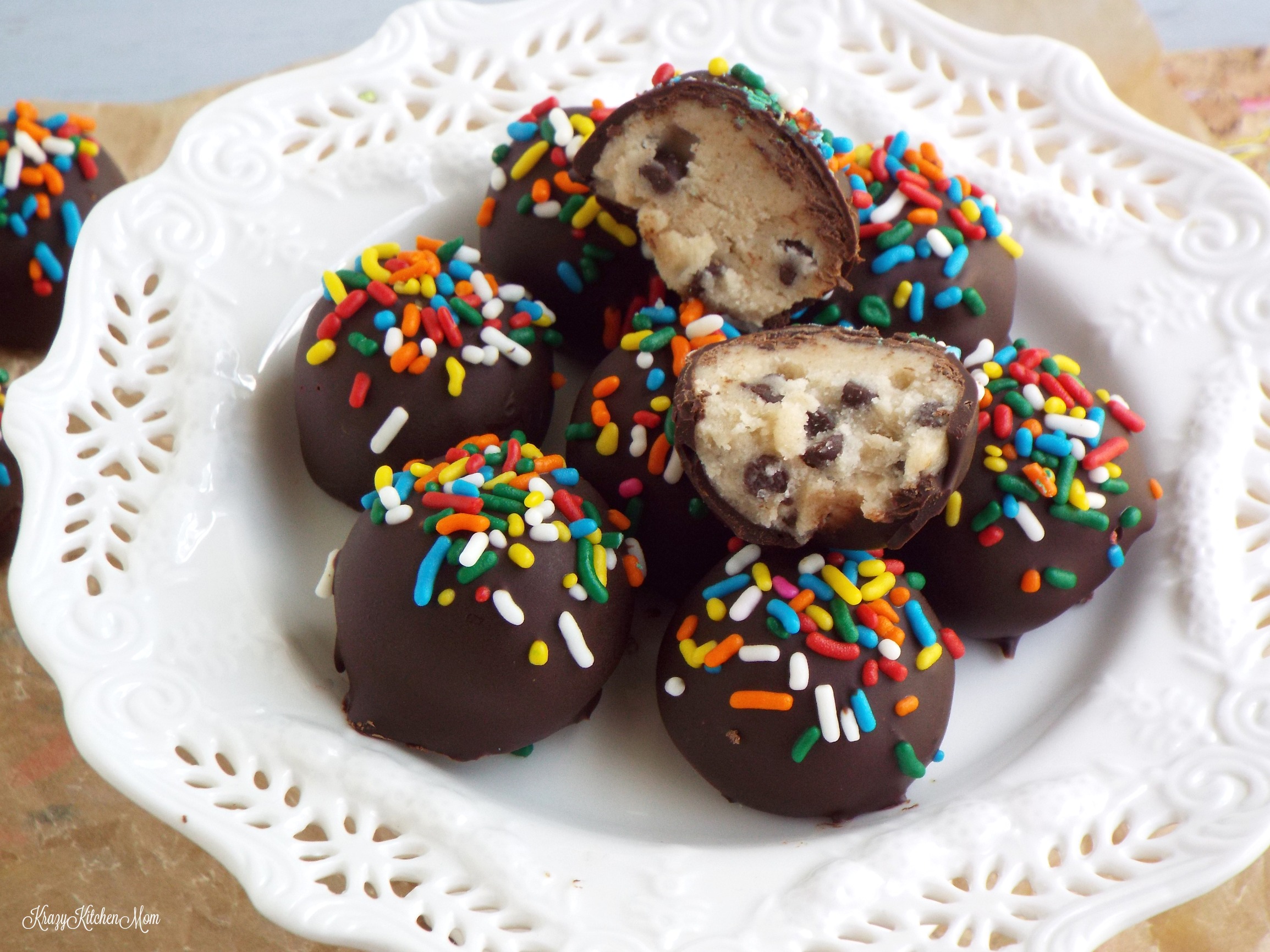 Chocolate Covered Cookie Dough Bites