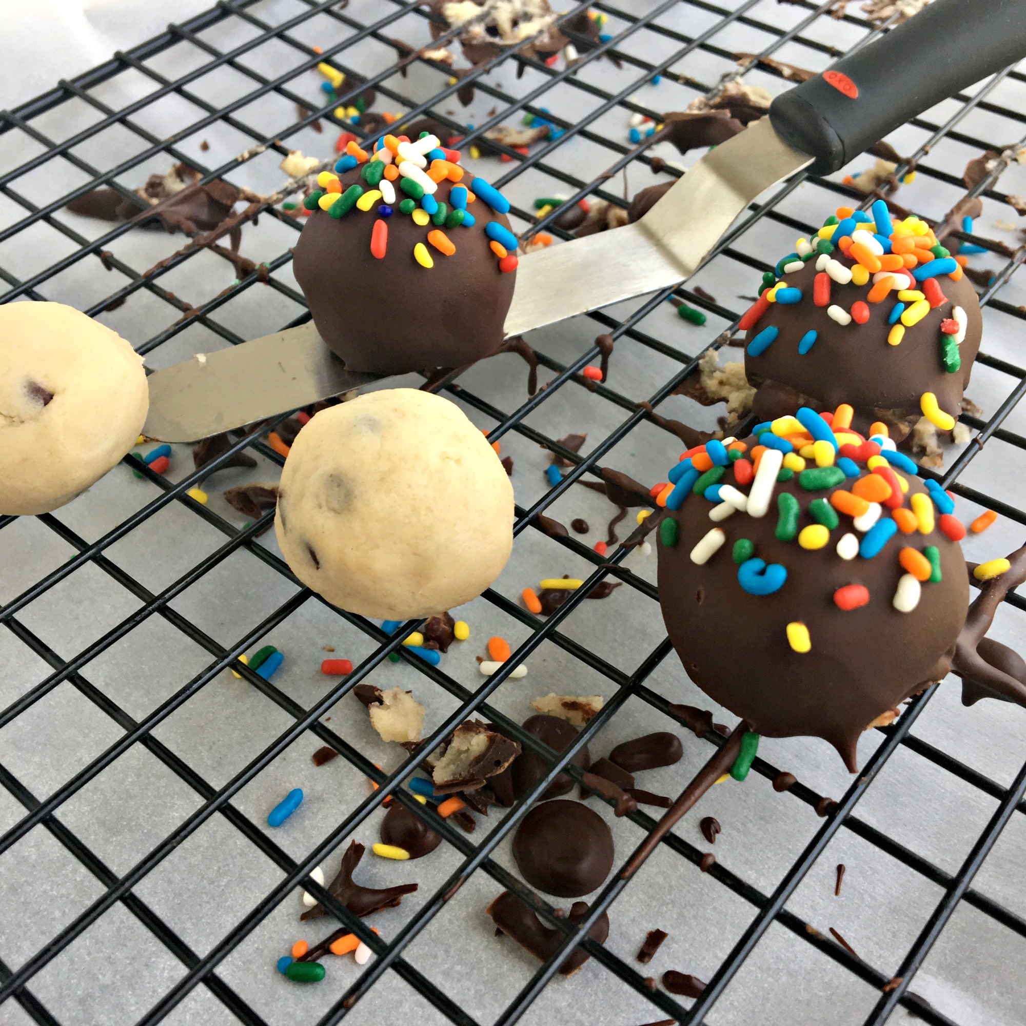 Chocolate Covered Cookie Dough Bites