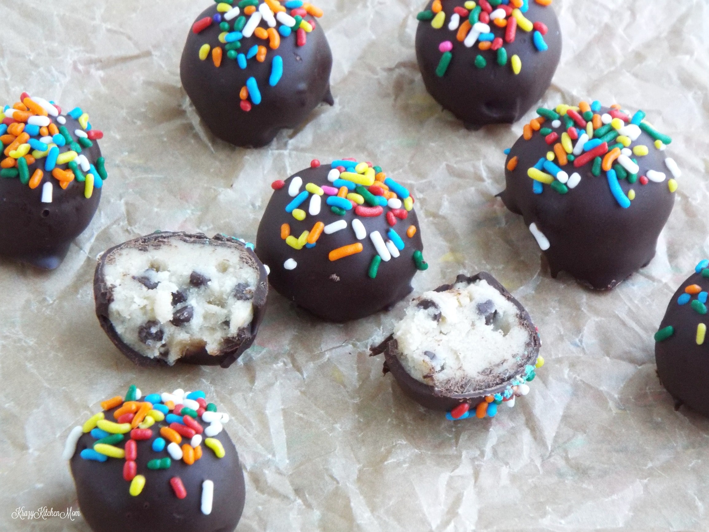 Chocolate Covered Cookie Dough Bites