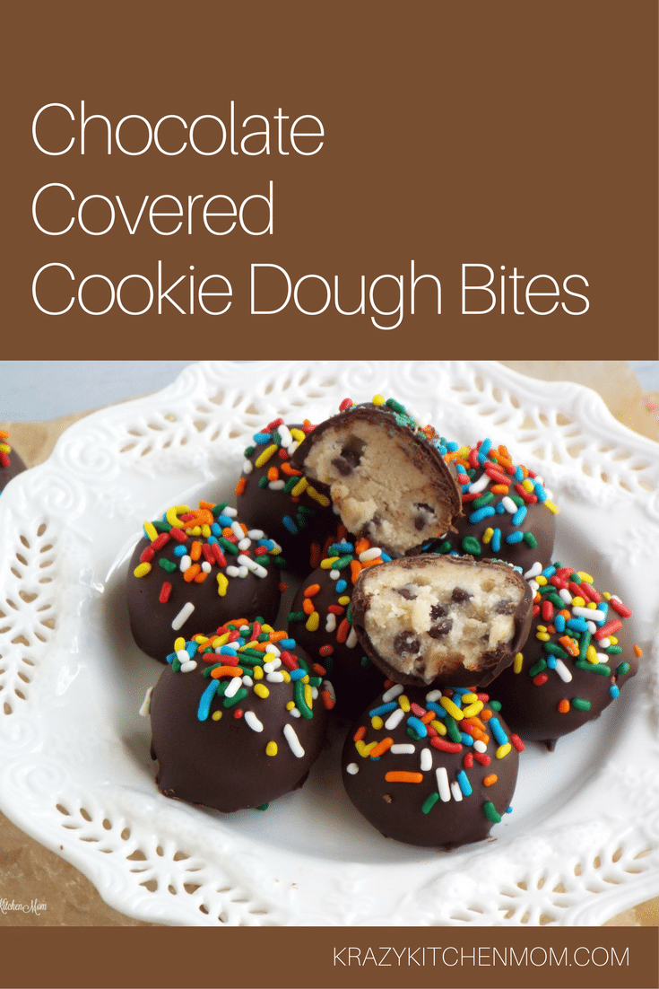 Chocolate Covered Cookie Dough Bites