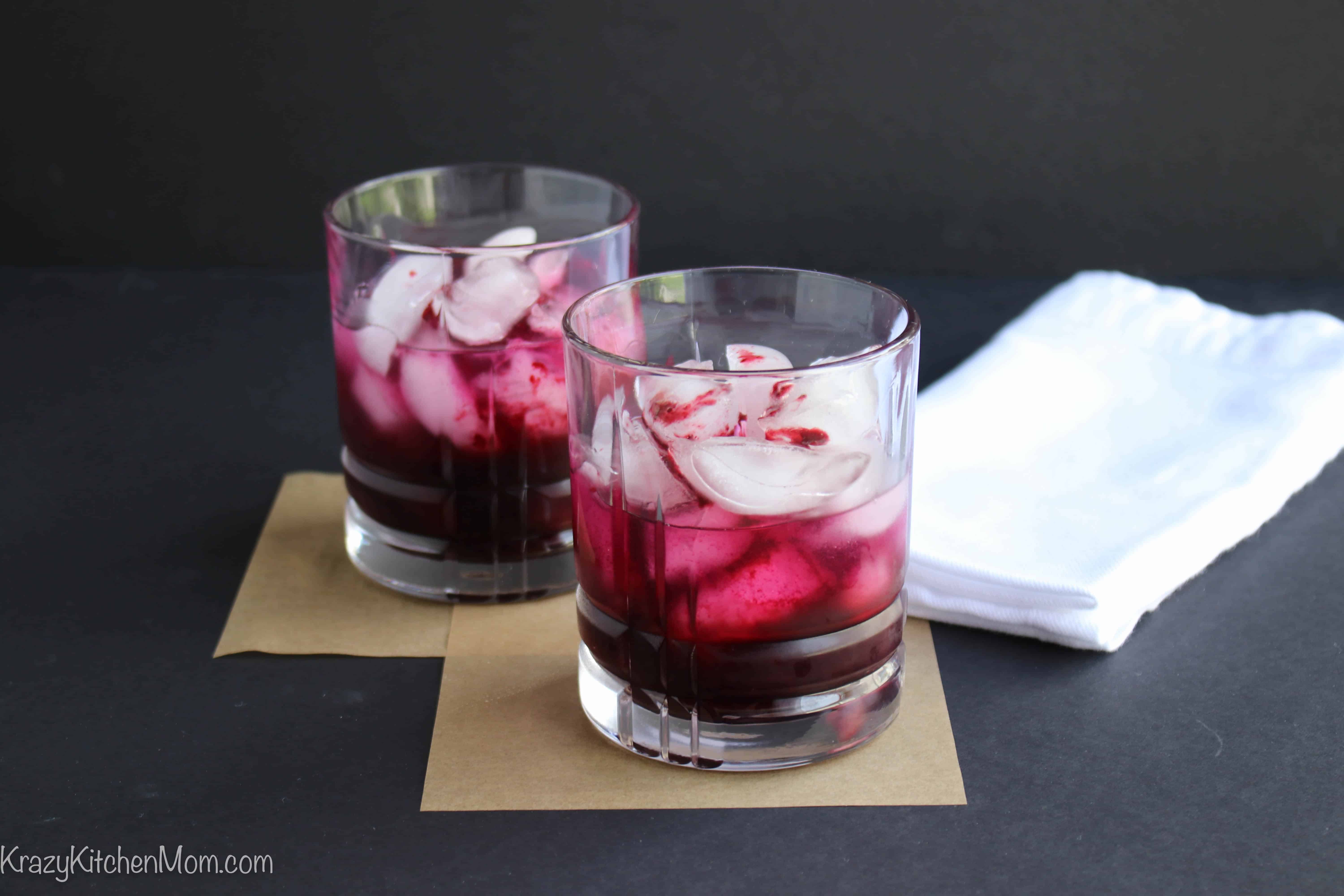 Skinny Double Berry Vodka Spritzer