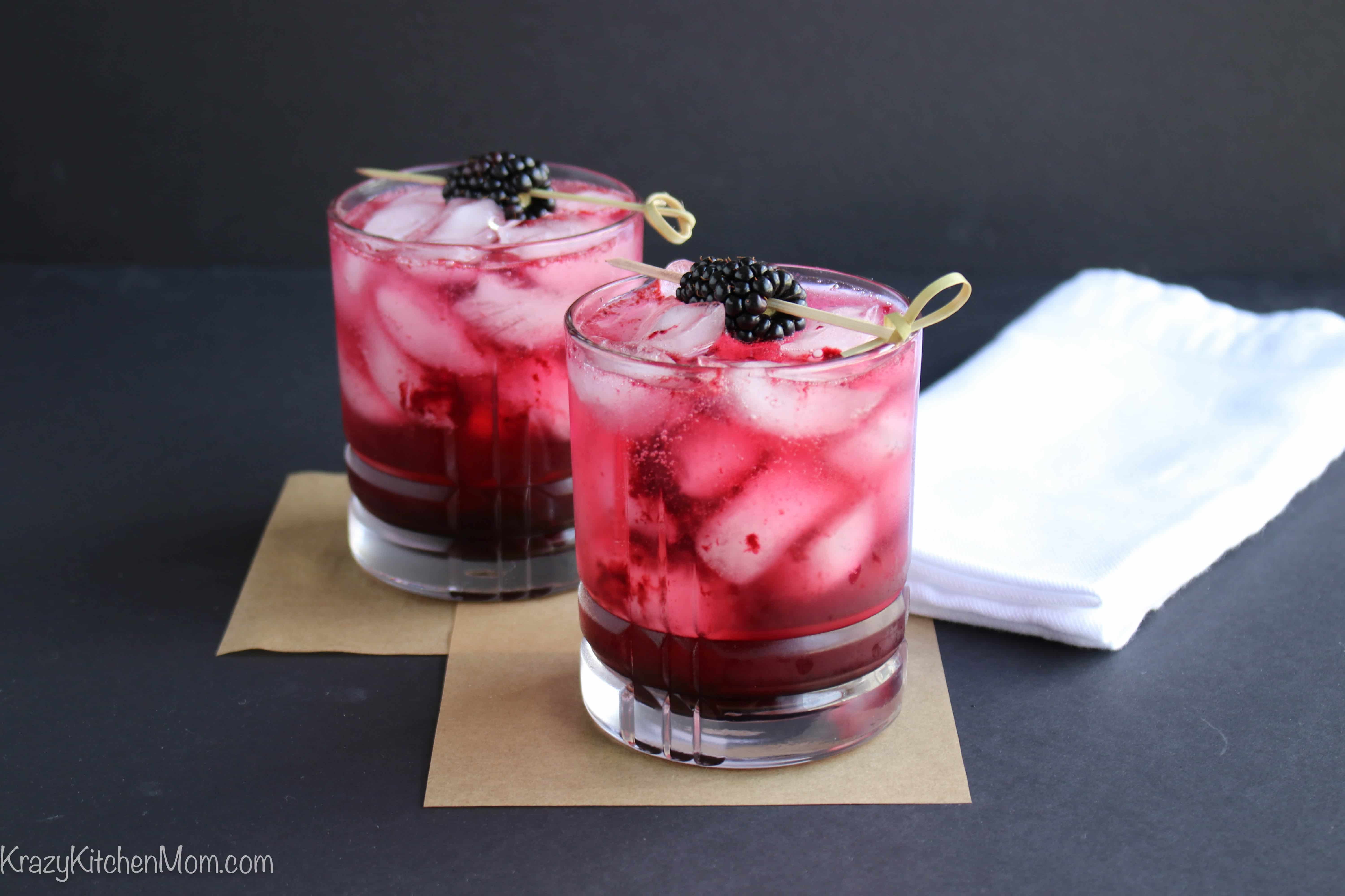 Skinny Double Berry Vodka Spritzer