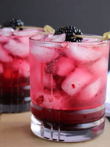 Skinny Double Berry Vodka Spritzer