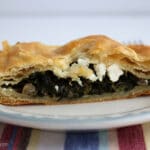 Slice of spinach pie spanakopita