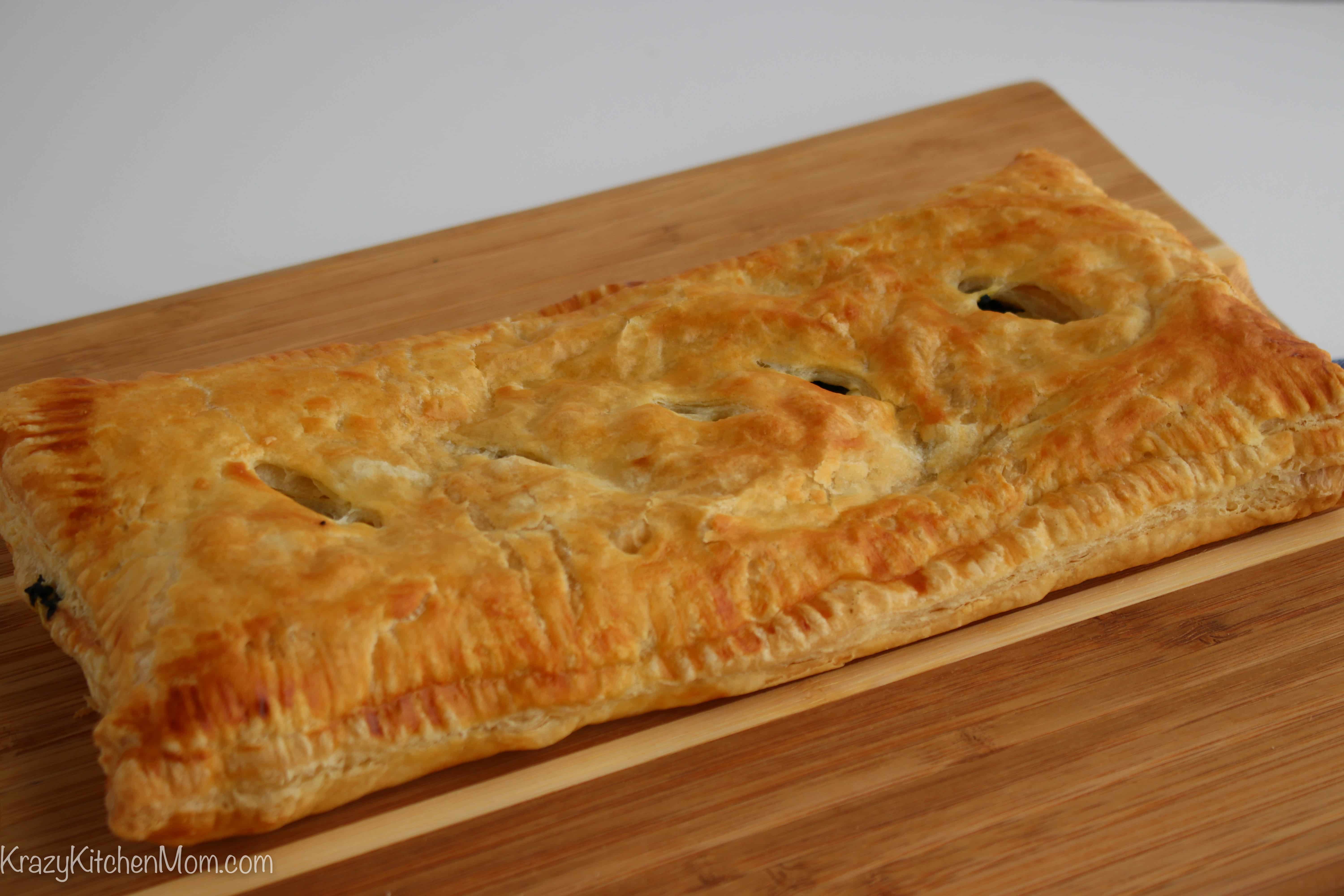 easy greek baked puff pastry spinach pie 