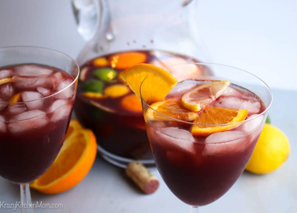 Red Wine Spanish Sangria Krazy Kitchen Mom