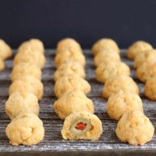 Four Ingredient Olive Cheese Bites