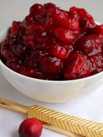 Classic Cranberry Sauce in a bowl