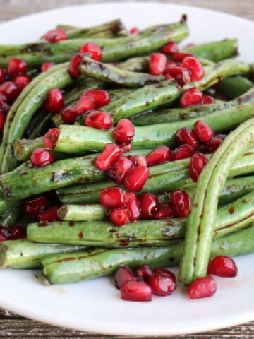 Blistered Balsamic Glazed Green Beans