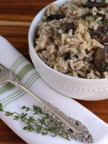 Instant Pot Mushroom Risotto