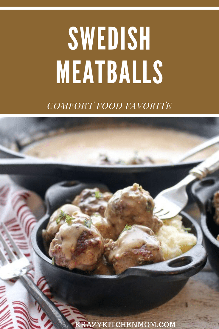 Swedish Meatballs are made with the warm taste of winter spices like nutmeg, allspice, cardamom, and ginger. Then they are bathed in a creamy white sauce. It doesn't get any better. via @krazykitchenmom