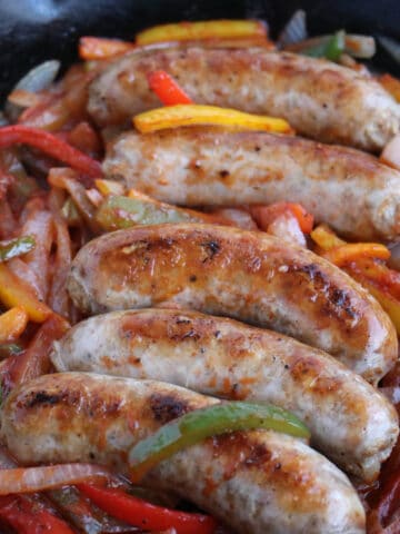 Sausage, Onions and Peppers