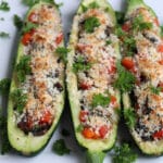 Award Winning Vegetarian Zucchini Boats