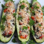 Award Winning Vegetarian Zucchini Boats