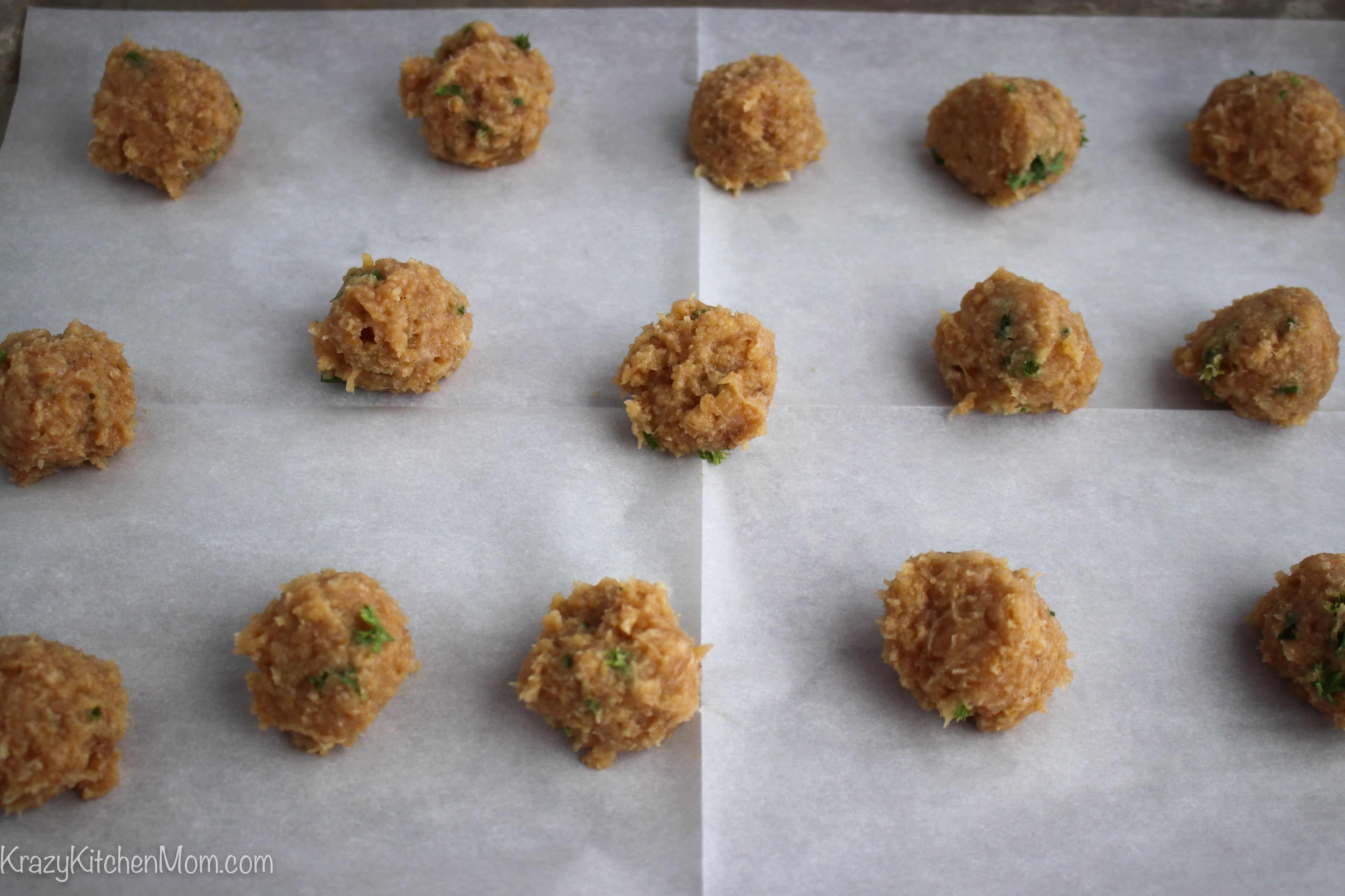 Asian Style Chicken Meatballs Krazy Kitchen Mom