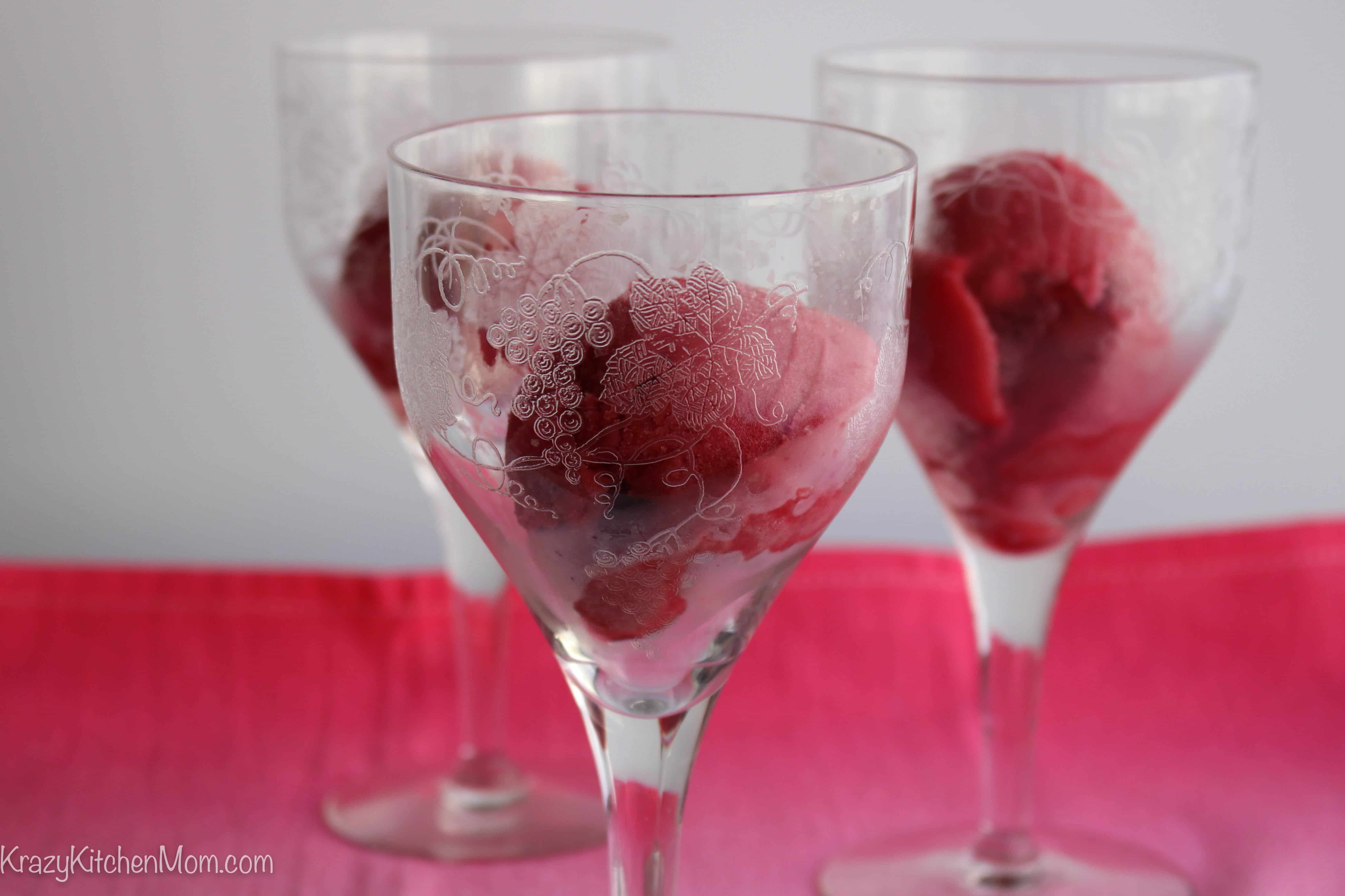 Pink Champagne Raspberry Float