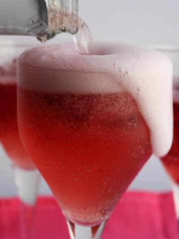 Pink Champagne Raspberry Float