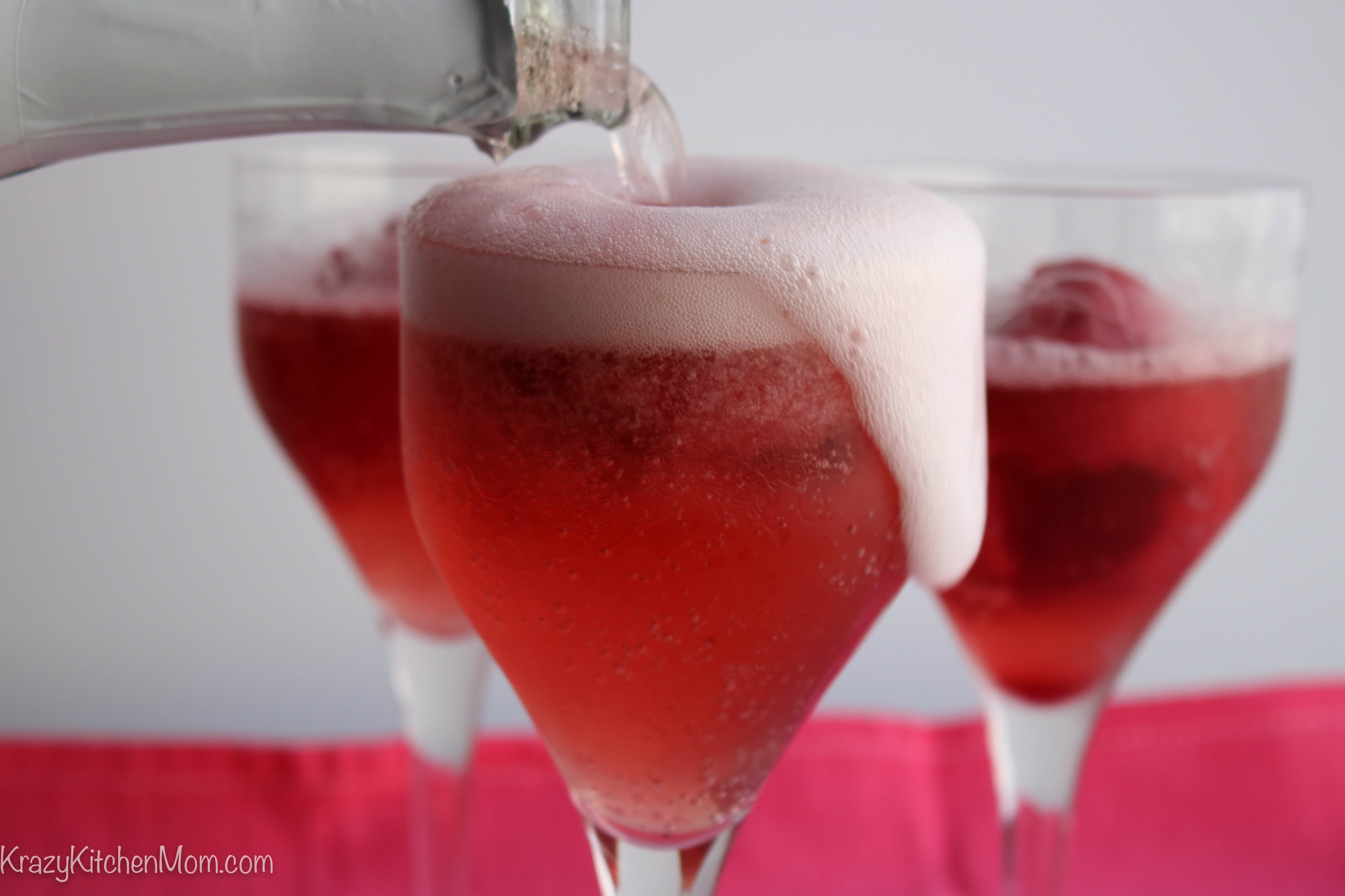 Pink Champagne Raspberry Float