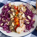 Quinoa Cabbage Chicken Salad