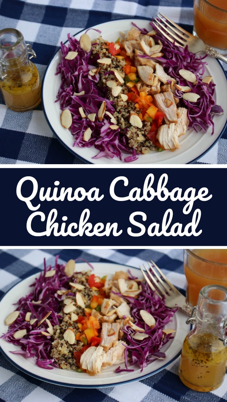 quinoa cabbage chicken salad