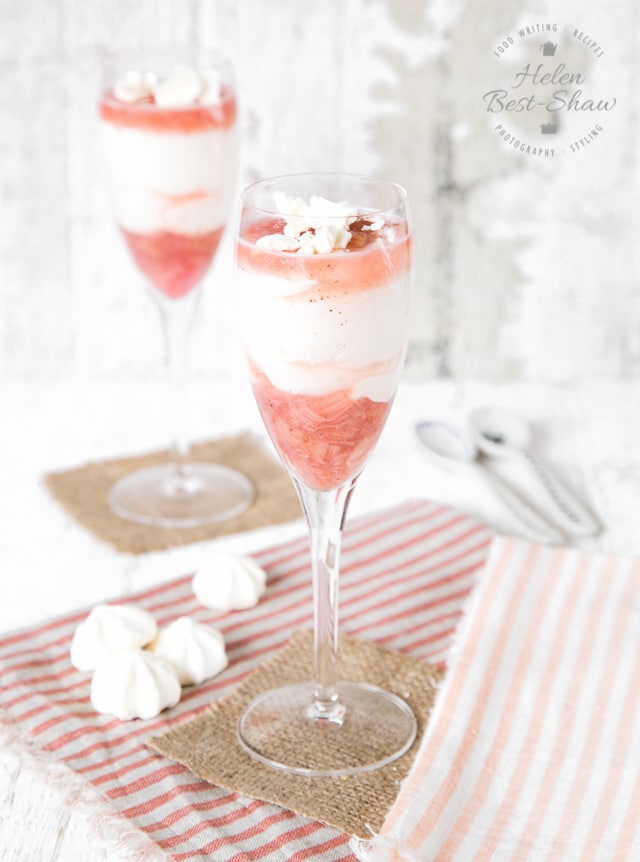 Two glasses of berry Mousse Parfait