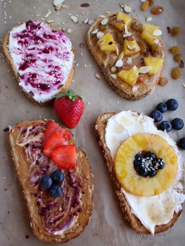 Fancy Breakfast Toast Four Ways