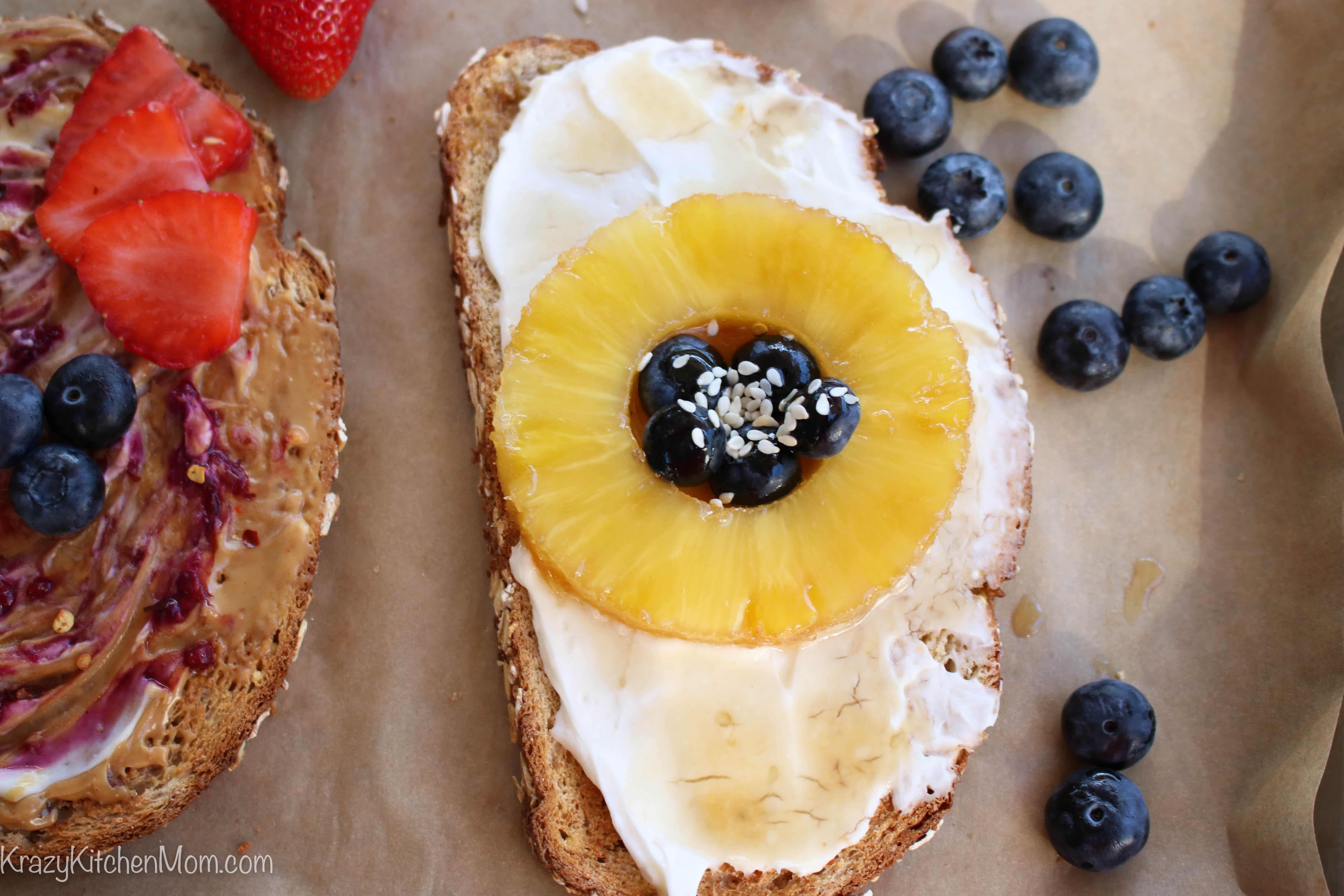 Fancy Breakfast Toast Four Ways