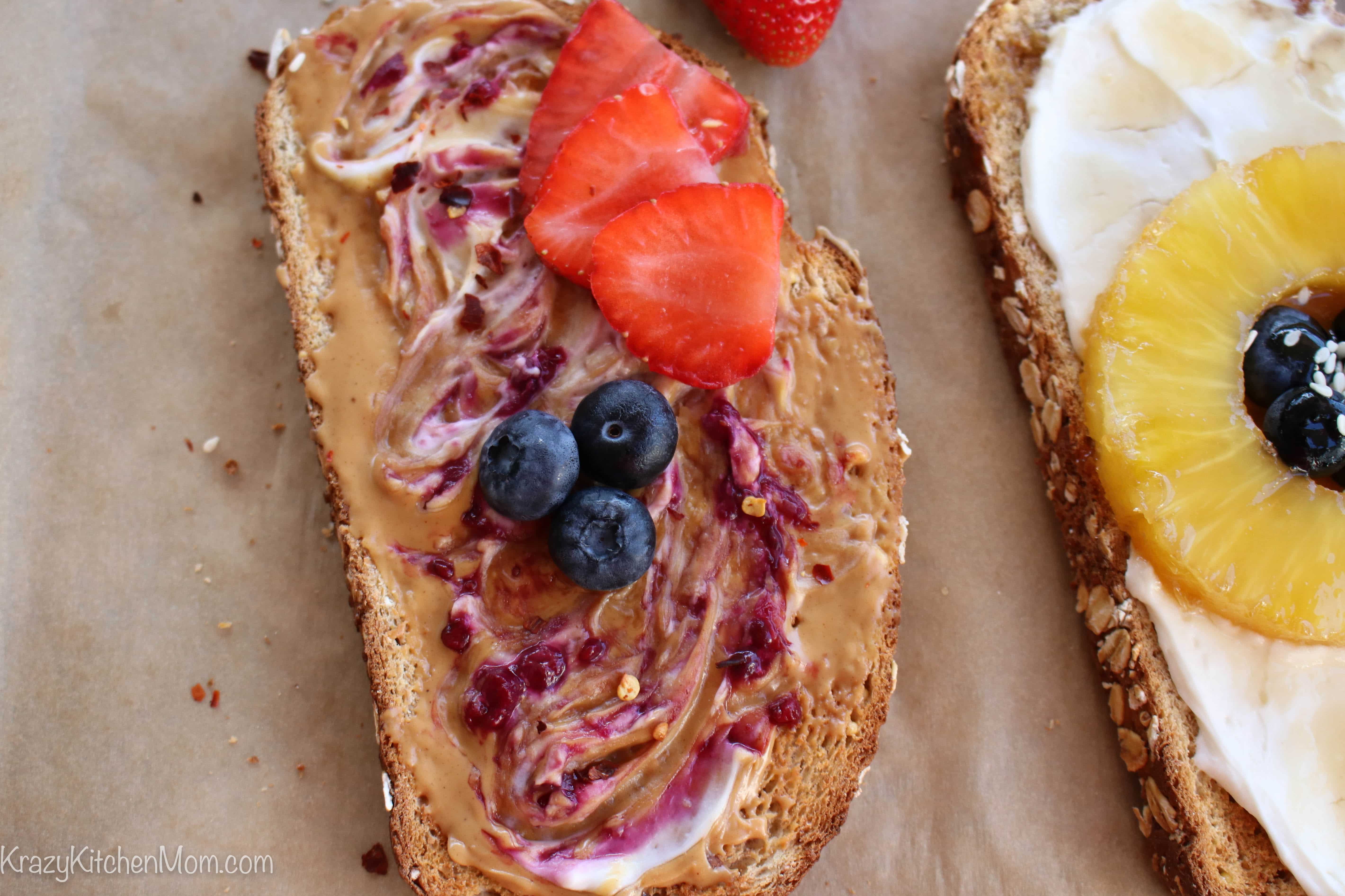 Fancy Breakfast Toast Four Ways | Krazy Kitchen Mom