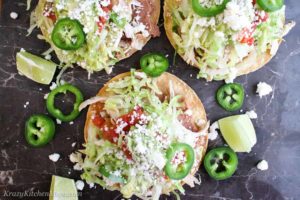 Rotisserie Chicken Bean Tostadas