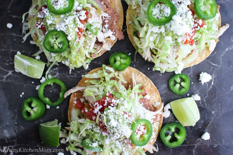 Rotisserie Chicken Bean Tostadas 