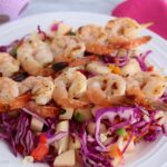 Shrimp with Spicy Apple Slaw