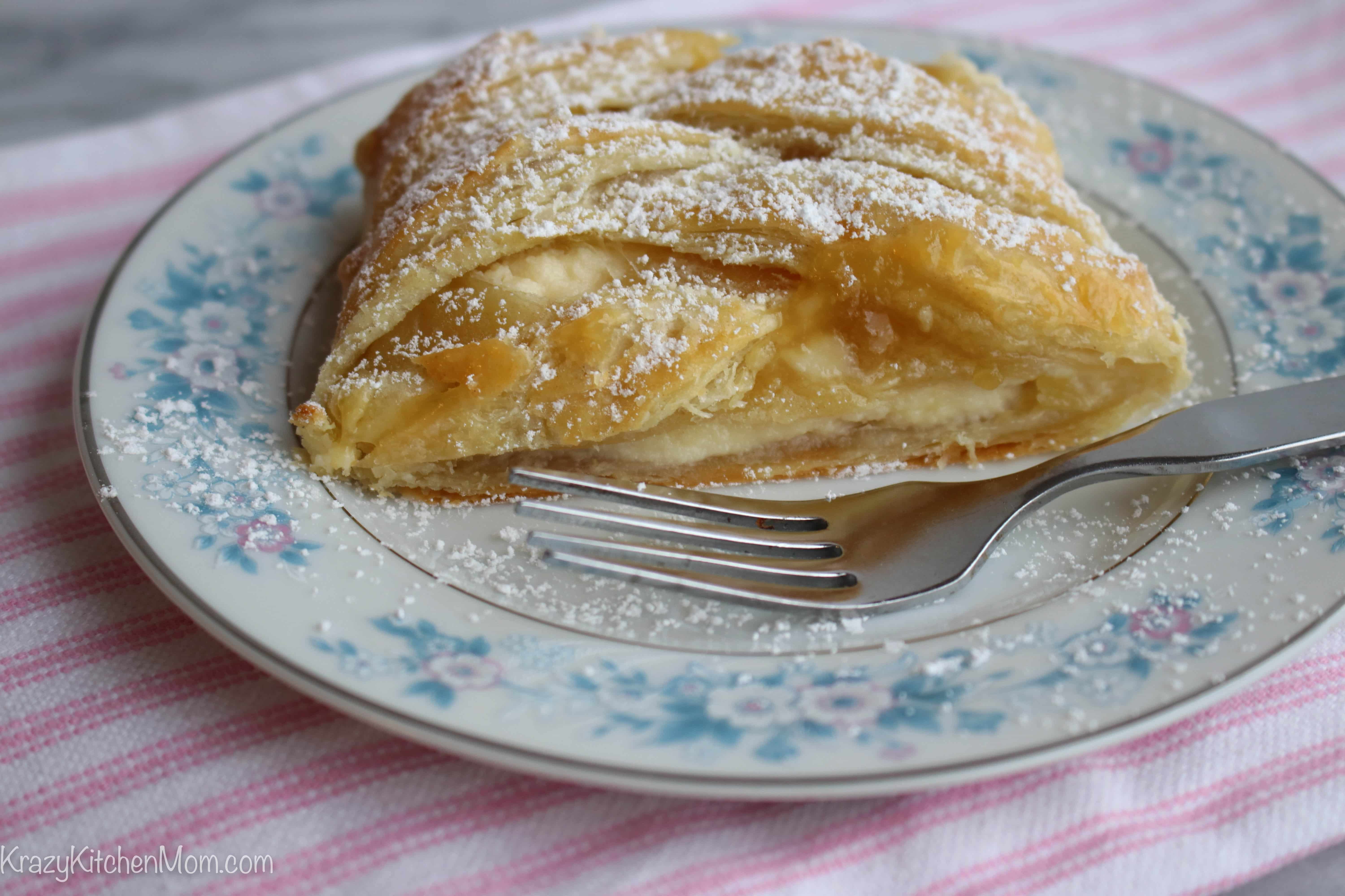 Lemon Cream Cheese Puff Pastry Braid