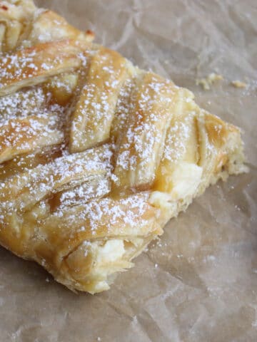 Lemon Cream Cheese Puff Pastry Braid