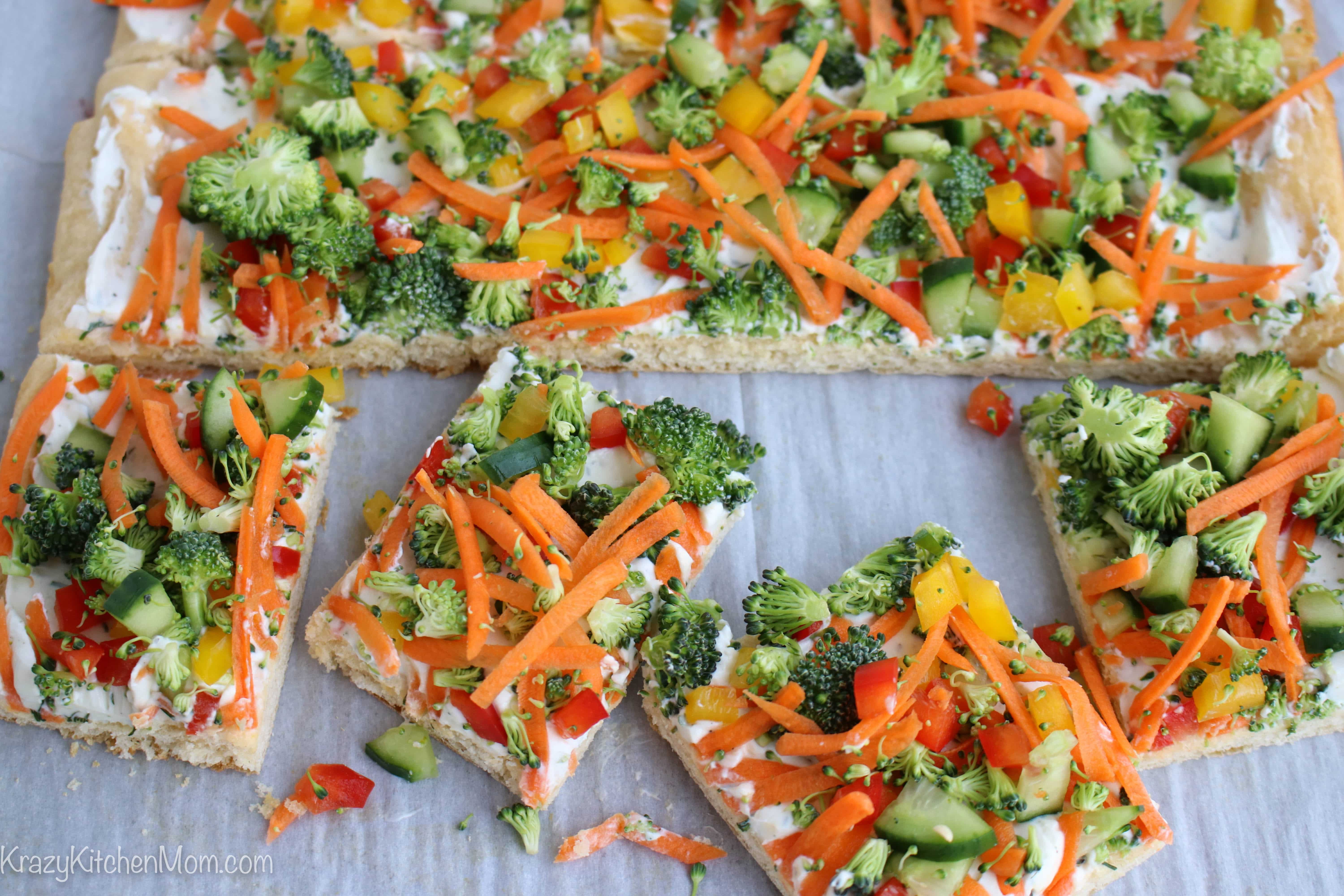 Crescent Roll Veggie Pizza