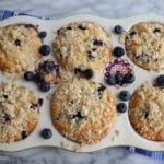 Blueberry Muffins with Streusel Topping