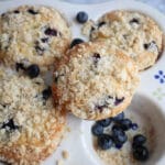 Blueberry Muffins with Streusel Topping