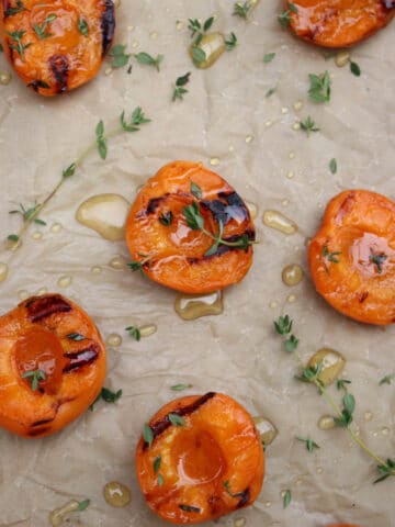 Honey and Thyme Grilled Apricots